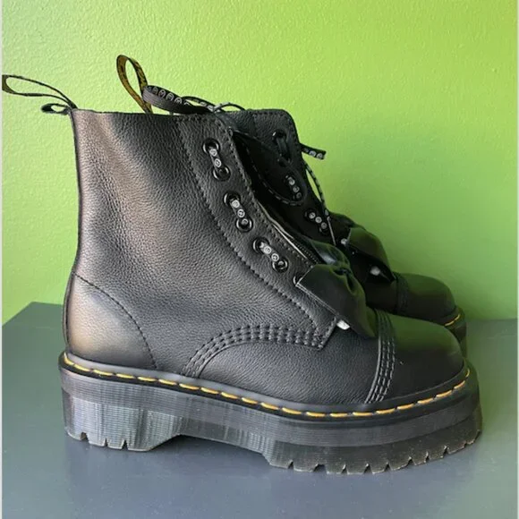 Dr. Martens | Sinclair Lazy Oaf Leather Platform Boots - Picture 8 of 11